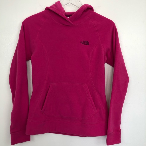 The North Face Sweaters - The North Face Pink Fleece Hoodie XS